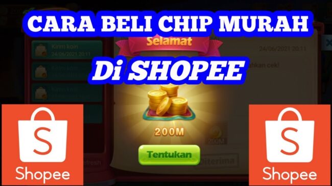 6. Cara Top Up Chip Ungu Lewat Shopee