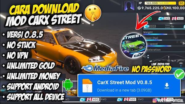 Link Download Game CarX Street Mod Apk Versi Terbaru