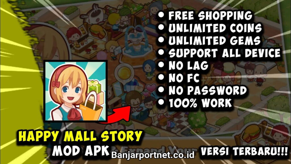 Bangun-Semua-Toko-Link-Download-Happy-Mall-Story-Mod-APK-Unlimited-Golds-and-Diamonds-for-iOS-Android-2023